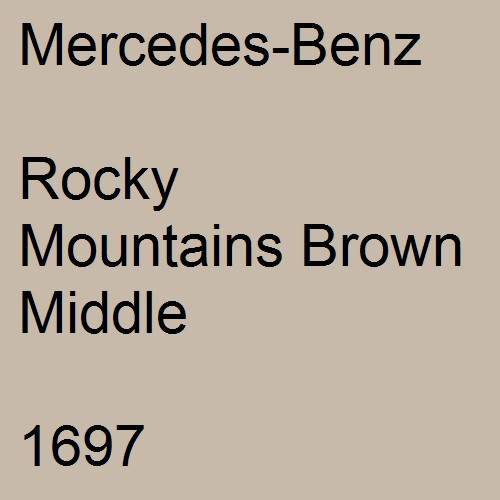 Mercedes-Benz, Rocky Mountains Brown Middle, 1697.